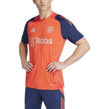 adidas MANCHESTER UNITED FC TRAINING JERSEY Pánský fotbalový dres, oranžová, velikost