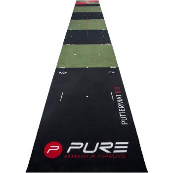 PURE 2 IMPROVE GOLFPUTTING MAT 65 x 500 CM Putting podložka, černá, velikost