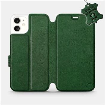 Flip pouzdro na mobil Apple iPhone 11 - Zelené - kožené -   Green Leather (5903226976386)