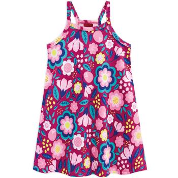 Dívčí letní šaty KYLY BIG FLOWERS růžové Velikost: 128