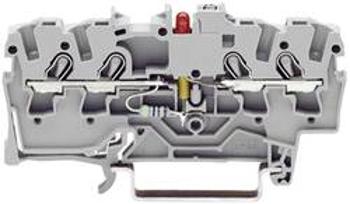 LED svorkovnice Wago 2001-1421/1000-413, pružinová, 4,2 mm, šedá