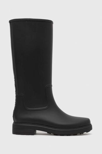 Holínky Calvin Klein Rain Boot Knee dámské, černá barva
