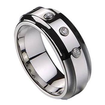 NUBIS® NWF1004 Dámský snubní prsten se 3mi zirkony - velikost 53 - NWF1004-Zr3-53