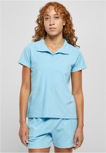 Urban Classics Ladies Towel Polo Tee balticblue - M