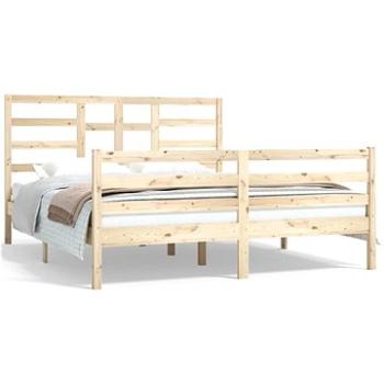 Rám postele masivní dřevo 160 × 200 cm, 3105870 (3105870)
