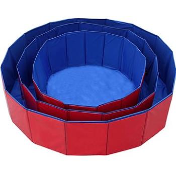 Petstar psí bazén modro červený M 120 × 30 cm (0193977000309)