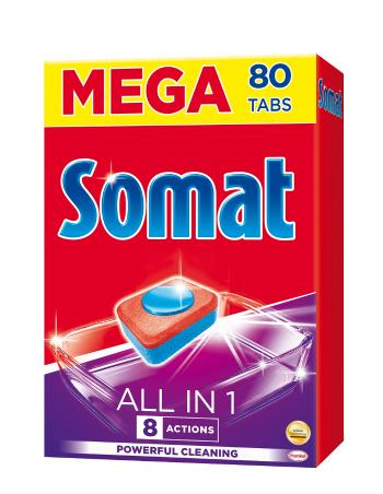 Somat Tablety do myčky All in 1, 80 ks