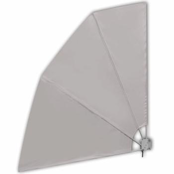 Skládací zástěna proti větru 210 x 210 cm Krémová