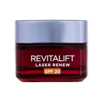 L'Oréal Paris Revitalift Laser Renew SPF20 50 ml denní pleťový krém pro ženy na všechny typy pleti; proti vráskám; zpevnění a lifting pleti