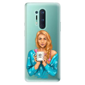 Odolné silikonové pouzdro iSaprio - Coffe Now - Redhead - OnePlus 8 Pro