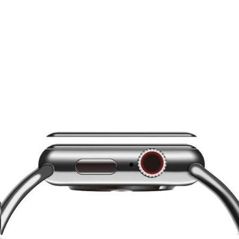 COTEetCI 4D sklo s celoplošným lepením s černým lemem pro Apple Watch 6 44 mm CS2226-44