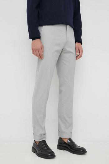 Kalhoty Polo Ralph Lauren pánské, šedá barva, jednoduché