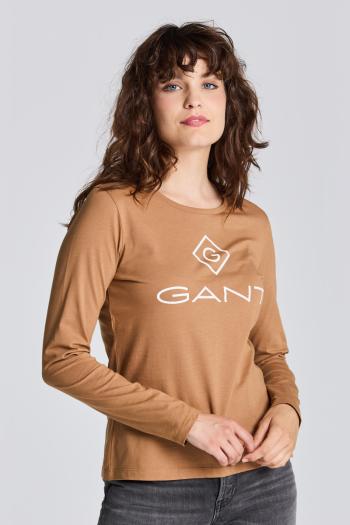 TRIČKO GANT GANT LOCK UP LS T-SHIRT hnědá XXL