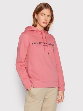 Tommy Hilfiger dámská růžová mikina Hoodie - M (T1A)