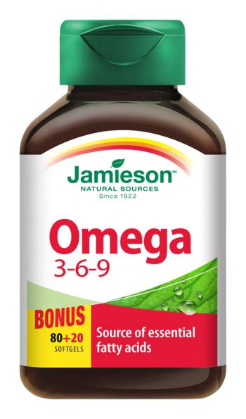 Jamieson Omega 3-6-9 1200mg 100 kapslí
