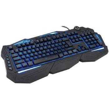 Herní klávesnice C-TECH Scorpia V2 (GKB-119), pro gaming, CZ/SK, 7 barev podsvícení, programovatelná, černá, USB, GKB-119