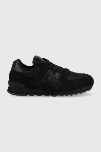 Dětské sneakers boty New Balance Gc574eve černá barva