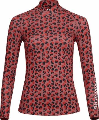 J.Lindeberg Asa Print Soft Compression Top Faded Rose Animal 2XL Termo Oblečení