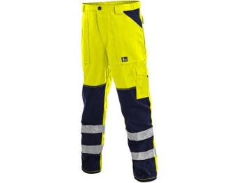 Kalhoty CXS NORWICH, výstražné, pánské, žluto-modré, vel. 58