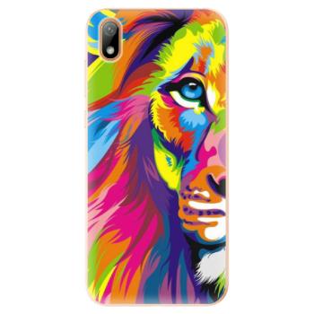 Odolné silikonové pouzdro iSaprio - Rainbow Lion - Huawei Y5 2019