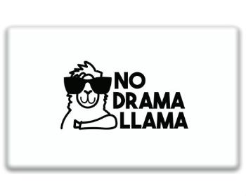 3D samolepky obdelník - 5ks No drama llama