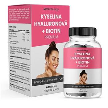 MOVit Kyselina hyaluronová + Biotin PREMIUM 60 tobolek (4624889)