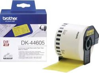 Brother DK44605 62 mm x 30.48 m papír žlutá přemístitelné univerzální etikety 1 ks