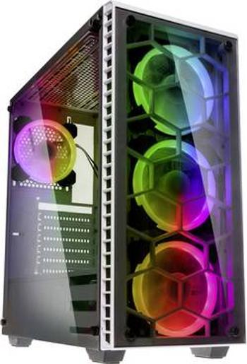 PC skříň midi tower Kolink Observatory RGB, bílá