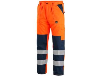 Kalhoty CXS NORWICH, výstražné, pánské, oranžovo-modré, vel. 54