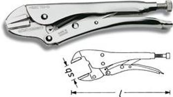 Kleště samosvorné Hazet 753-10, rovný s prizmatickou drážkou, 0 - 40 mm, 250 mm