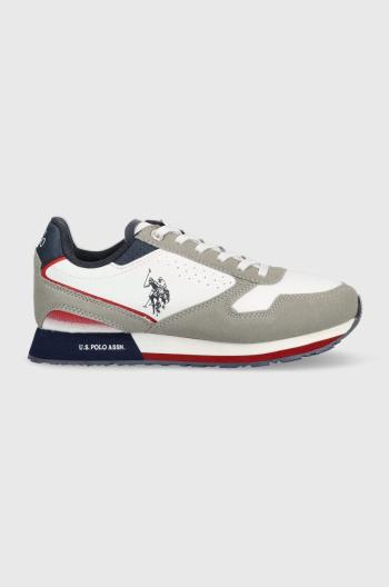 Dětské sneakers boty U.S. Polo Assn. šedá barva