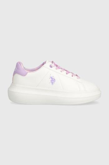 Dětské sneakers boty U.S. Polo Assn. HELIS013A fialová barva