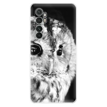 Odolné silikonové pouzdro iSaprio - BW Owl - Xiaomi Mi Note 10 Lite