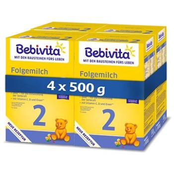 BEBIVITA 2 Pokračovací kojenecká výživa 6m+  4× 500 g (4018852021070)