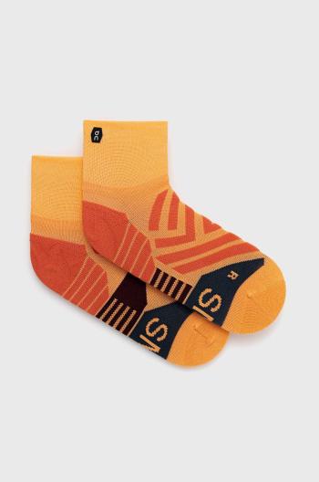 Ponožky On-running dámské, oranžová barva