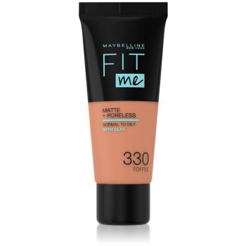 Maybelline Fit Me! Matte+Poreless matující make-up pro normální a mastnou pleť odstín 330 Toffee 30 ml