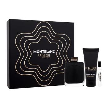 Montblanc Legend dárková kazeta parfémovaná voda 100 ml + sprchový gel 100 ml + parfémovaná voda 7,5 ml pro muže