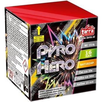 TARRA pyrotechnic Baterie výmetnic - pyrohero, 16 ran, 30/1 (BAT1624P)