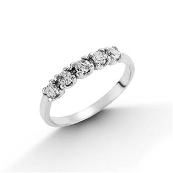 Šperky4U Stříbrný prsten se 5ti zirkony - velikost 53 - ZB22253-53