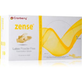 Cranberry Zense Natural latexové nepudrované rukavice velikost M 50 ks