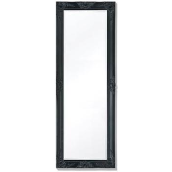Nástěnné zrcadlo v barokním stylu 140x50 cm černé (243690)