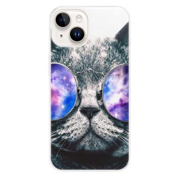 Odolné silikonové pouzdro iSaprio - Galaxy Cat - iPhone 15