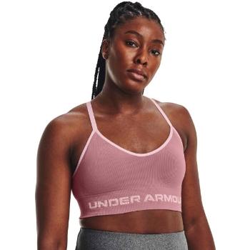 Under Armour SEAMLESS LOW LONG RIB Dámská podprsenka, růžová, velikost