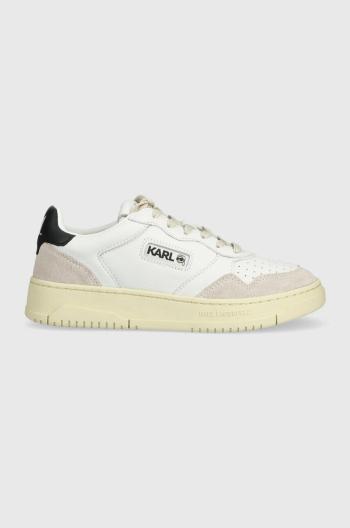 Kožené sneakers boty Karl Lagerfeld KREW KL bílá barva, KL63020