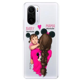 Odolné silikonové pouzdro iSaprio - Mama Mouse Brunette and Girl - Xiaomi Poco F3