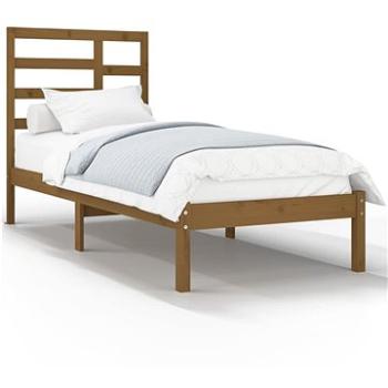 Rám postele medově hnědý masivní dřevo 90 × 190 cm Single, 3105763 (3105763)