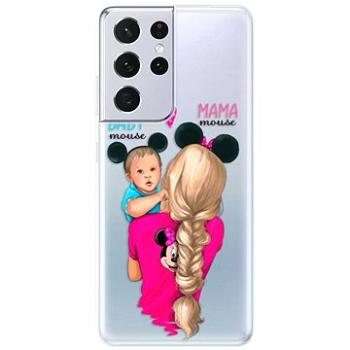 iSaprio Mama Mouse Blonde and Boy pro Samsung Galaxy S21 Ultra (mmbloboy-TPU3-S21u)