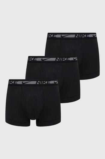 Boxerky Nike (3-pack) pánské, černá barva