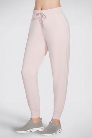 Světle růžové teplákové kalhoty Skechluxe Restful Jogger Pant