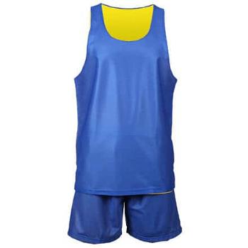 BD-1 basketbalový komplet žlutá-modrá Velikost oblečení: XXL